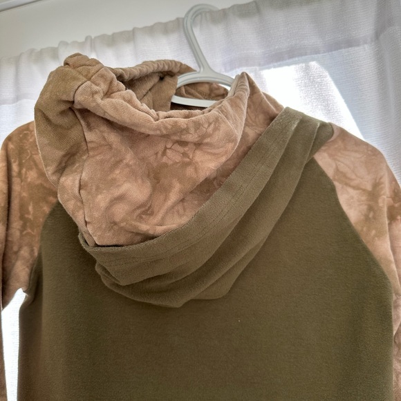 & Ampersand Camo and Green Double Hooded Hoodie - Picture 3 of 5